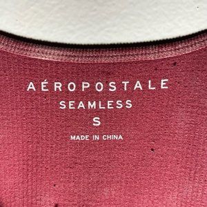 Aeropostale Ribbed Pink Cropped Tank